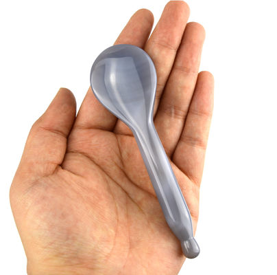 Körpermassager Grau Agat Löffel Roller Gua Sha Löffel für tiefe Gewebe Massage und Akupressur Punkt
