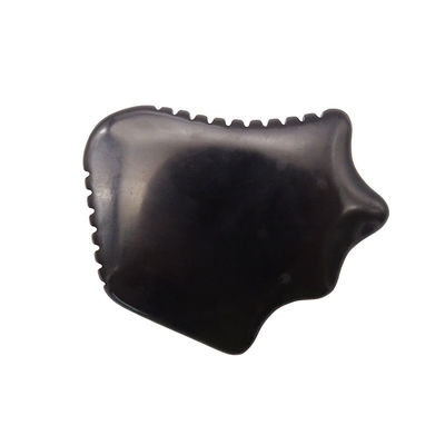 Natürliches Schwarzes Obsidian Gua Sha Brett für Gesichtsrückenmassage Entspannungstherapie Guasha Werkzeug Hautpflege Kratzen