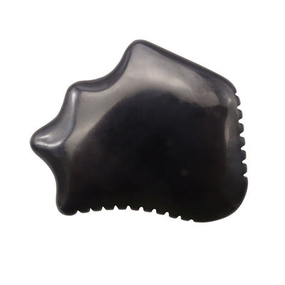 Natürliches Schwarzes Obsidian Gua Sha Brett für Gesichtsrückenmassage Entspannungstherapie Guasha Werkzeug Hautpflege Kratzen