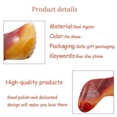 Rote Agate Gua Sha Massagetool für SPA Akupunkturtherapie und Gesichts- und Körpermassage Gesundheitspflege Beaut