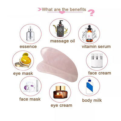 OEM/ODM akzeptabel Rose Quarz Gua Sha Naturjade Guasha Gesichtsmittel für Körper Gesicht Hals und Augen Hautpflege SPA Massage