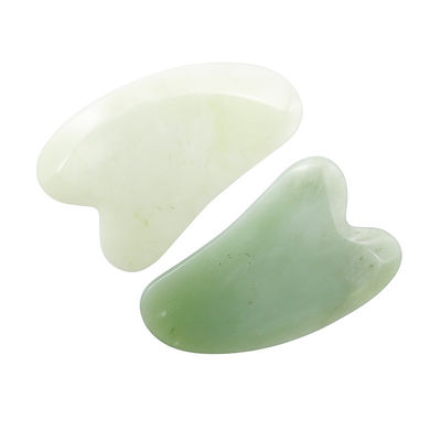 Xiuyan Jade Guasha Board für Gesichts- und Körperpflege Hautpflege Herzform Gua Sha Massagetool zur Linderung von Muskelspannungen