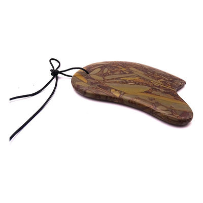 Unterstützung für OEM/ODM Natürliche Nuwa Stein Gesichts Gua Sha Scraping Haut Massage Tool für tragbare medizinische Lifting und Schönheit