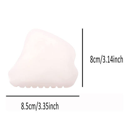 Körpermassager Tragbarer Handheld Afghan White Jade Gua Sha Board für individuell angepasste Gesichts- und Körperpflege