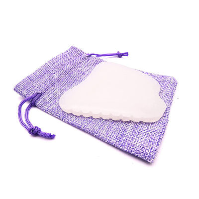Körpermassager Tragbarer Handheld Afghan White Jade Gua Sha Board für individuell angepasste Gesichts- und Körperpflege