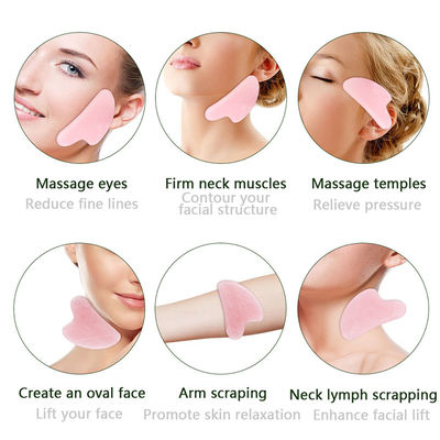 Tragbare natürliche Jade Gua Sha Stein Massagetool für Gesicht Hals Haut Lifting Faltenentferner Schönheitspflege Physiotherapie