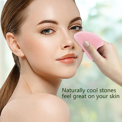 Tragbare natürliche Jade Gua Sha Stein Massagetool für Gesicht Hals Haut Lifting Faltenentferner Schönheitspflege Physiotherapie
