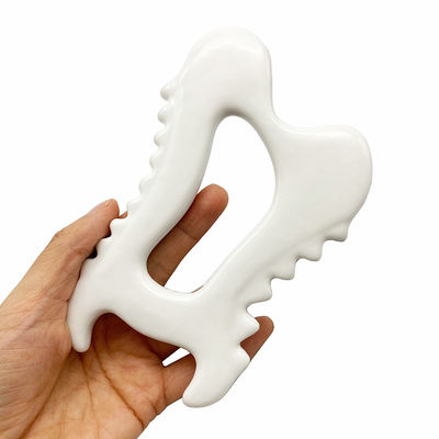 Keramische Gua Sha Gesichtspflege-Tools für das Gesicht Hautpflege-Tools leicht zu enthalten Luxus-Box Tasche und Guide Geschenke für Frauen