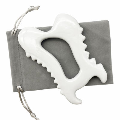 Keramische Gua Sha Gesichtspflege-Tools für das Gesicht Hautpflege-Tools leicht zu enthalten Luxus-Box Tasche und Guide Geschenke für Frauen