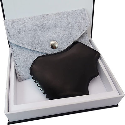 Private Label Gua Sha Jade Gesichtsmassage Natürliche Massage Bian Stein Gesichts Guasha Schaben Werkzeug mit tragbaren Handheld Design