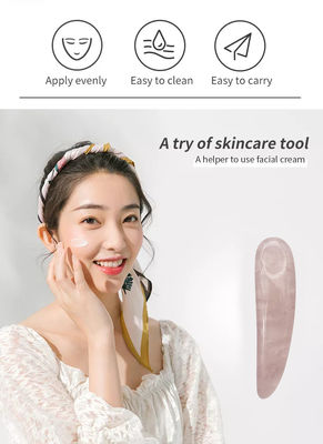 Rose Quarz Löffel für Gua Sha und Kosmetik Schönheitsstab Applikator Spatula