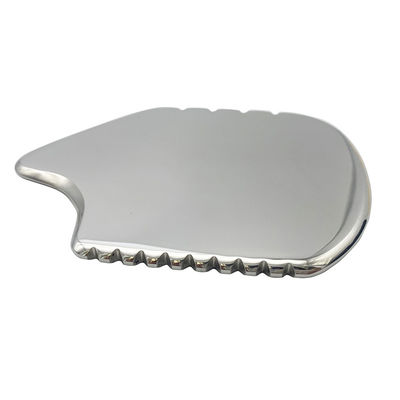 Silber Gua Sha Gesichtswerkzeug Edelstahl Guasha Board für SPA Akupunktur für Körper Gesicht Hals und Augen Hautpflege Geschenk für Frau