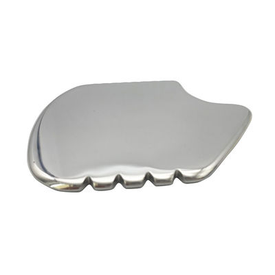Silber Gua Sha Gesichtswerkzeug Edelstahl Guasha Board für SPA Akupunktur für Körper Gesicht Hals und Augen Hautpflege Geschenk für Frau