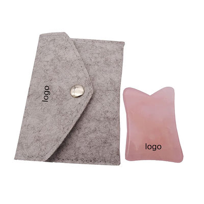 Gesichts-Lift-Funktion Rose Quarz Real Jade Gua Sha Kristall Gesichtsroller Massage Guasha Stein für Gesicht / Körperverjüngung