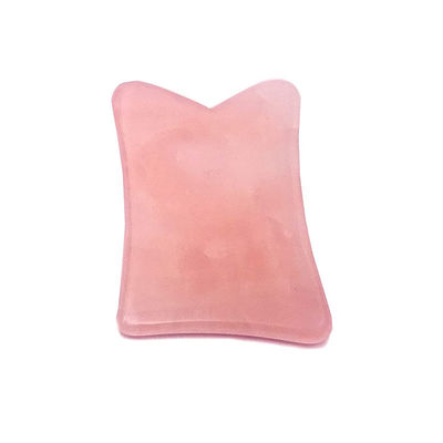 Gesichts-Lift-Funktion Rose Quarz Real Jade Gua Sha Kristall Gesichtsroller Massage Guasha Stein für Gesicht / Körperverjüngung