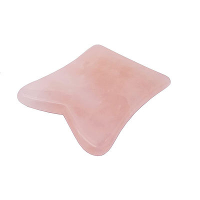 Gesichts-Lift-Funktion Rose Quarz Real Jade Gua Sha Kristall Gesichtsroller Massage Guasha Stein für Gesicht / Körperverjüngung