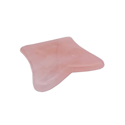Gesichts-Lift-Funktion Rose Quarz Real Jade Gua Sha Kristall Gesichtsroller Massage Guasha Stein für Gesicht / Körperverjüngung