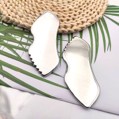Edelstahl Guasha Muskelmassage Entspannung Metallwerkzeug für Gesichtsmassager Gewebeproben Physiotherapie Schabplatte