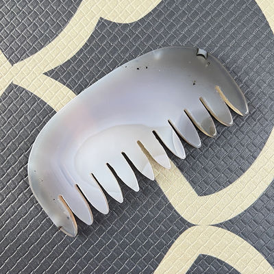 Natürliche Agate Jade Guasha Kamm Die ultimative Kopf- und Meridian-Massage-Werkzeug für Gesicht/Körper-Massage