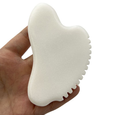 Tragbare Gesichtsmassage Gua Sha Scraper Natürlicher Jade Stein Hautpflege Massage für Körper Hals Rücken Schönheit Gesundheit Auge SPA
