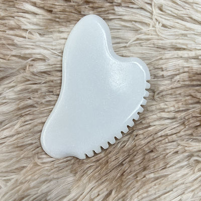 Tragbare Gesichtsmassage Gua Sha Scraper Natürlicher Jade Stein Hautpflege Massage für Körper Hals Rücken Schönheit Gesundheit Auge SPA