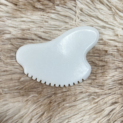 Tragbare Gesichtsmassage Gua Sha Scraper Natürlicher Jade Stein Hautpflege Massage für Körper Hals Rücken Schönheit Gesundheit Auge SPA