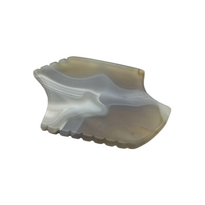 Graue Agate Guasha Schraubstein tragbare Körpermassager für Natur Jade Gua Sha und Haut-Lifting
