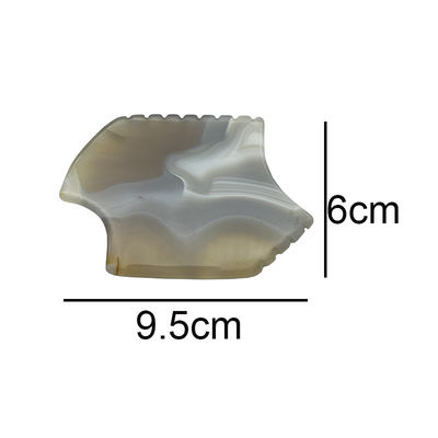 Graue Agate Guasha Schraubstein tragbare Körpermassager für Natur Jade Gua Sha und Haut-Lifting
