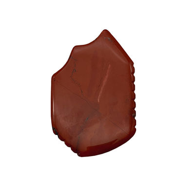 Red Jasper Facial Guasha Hautheben Festern natürliche Handheilung Jade Gua Sha Gesichtsmassage Werkzeug tragbare und Handheld