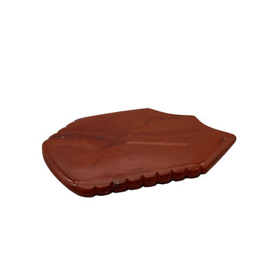 Red Jasper Facial Guasha Hautheben Festern natürliche Handheilung Jade Gua Sha Gesichtsmassage Werkzeug tragbare und Handheld