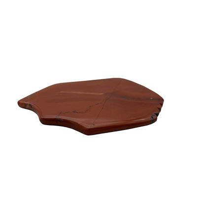 Red Jasper Facial Guasha Hautheben Festern natürliche Handheilung Jade Gua Sha Gesichtsmassage Werkzeug tragbare und Handheld