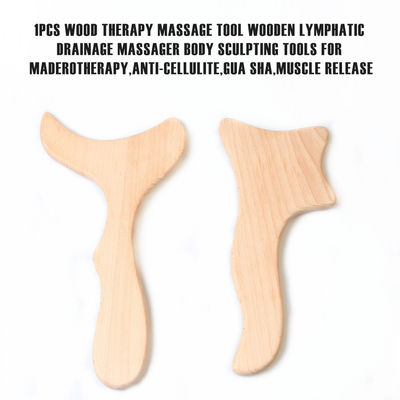 Körpertherapie Holzmuskelroller Set 5 Stück Holzmassager für Maderotherapie Anti-Zellulose Lymphdrainage Schmerzlinderung