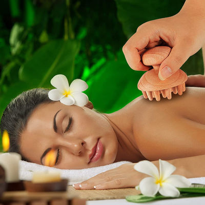 Holzkopf-Guasha-Brett für Kosmetik Massagetool Anti-Cellulitis Lymphdrainage Körpergestaltung Holztherapie