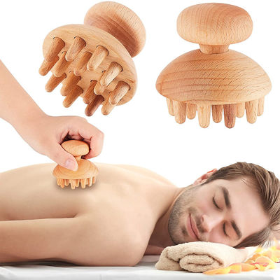 Holzkopf-Guasha-Brett für Kosmetik Massagetool Anti-Cellulitis Lymphdrainage Körpergestaltung Holztherapie