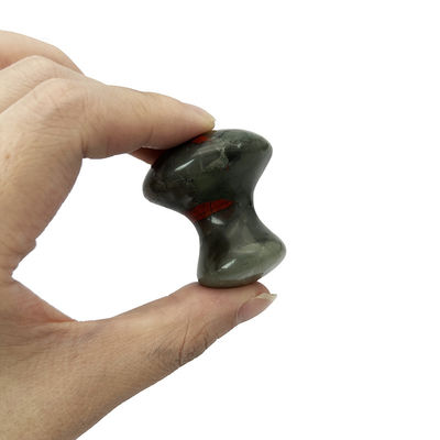 2024 Blutstein Grau Achat Jade Stein Gua Sha Pilz Massagestein zur Verringerung von feinen Linien im Gesicht Hals Körper