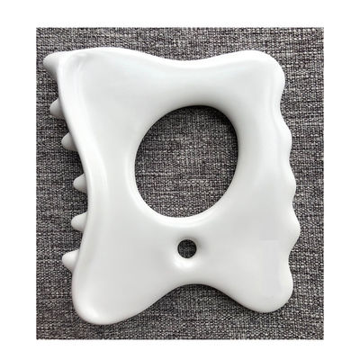 Linderung von Muskelbelastung und Schmerzen mit kundenspezifischem Logo Keramik Gua Sha Werkzeug Kiefer Massage