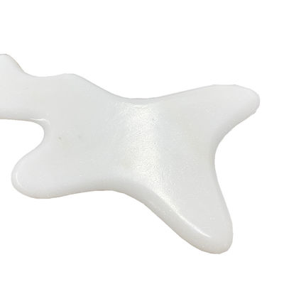 Körperskulptur Werkzeuge Großes weißes Jade Schaben Massagetools für Lymphdrainage und Gua sha Therapie