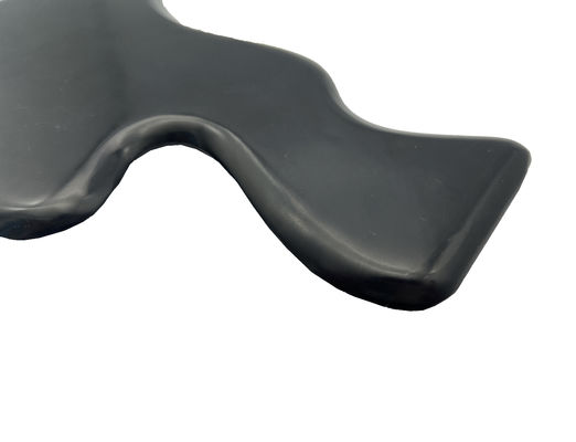 Körperpflege Produkte Gua Sha Board Logo Unterstützung kundenspezifisches Custom Logo Polygonal Schwarzer Bianstone Jade Massagetool