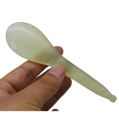 Gelber Löffelförmiger Akupunkturpunkt-Massage-Stift Xiuyan Jade Stick Augenmassage-Stift mit und akzeptablen OEM/ODM-Service