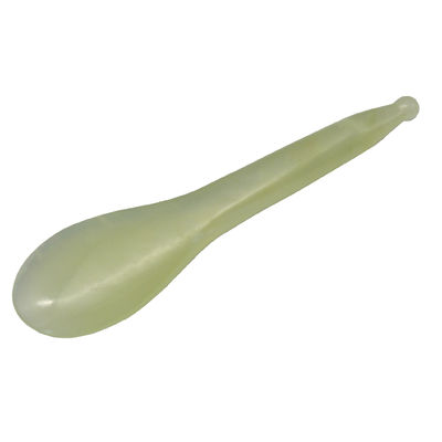 Gelber Löffelförmiger Akupunkturpunkt-Massage-Stift Xiuyan Jade Stick Augenmassage-Stift mit und akzeptablen OEM/ODM-Service