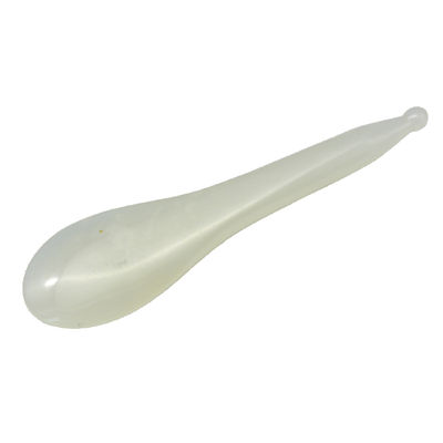 Gelber Löffelförmiger Akupunkturpunkt-Massage-Stift Xiuyan Jade Stick Augenmassage-Stift mit und akzeptablen OEM/ODM-Service