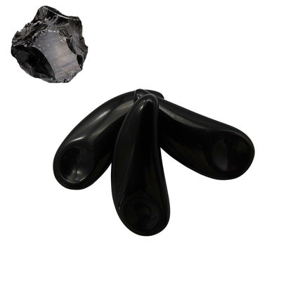 Schwarzer Gesichtsmassager Mini Obsidian Kosmetik Guasha Löffel Augencreme Make-up Schaufel Spatula Stick für Augenmassage