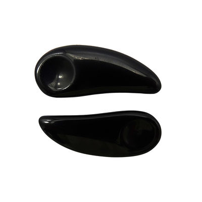 Schwarzer Gesichtsmassager Mini Obsidian Kosmetik Guasha Löffel Augencreme Make-up Schaufel Spatula Stick für Augenmassage