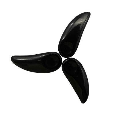 Schwarzer Gesichtsmassager Mini Obsidian Kosmetik Guasha Löffel Augencreme Make-up Schaufel Spatula Stick für Augenmassage