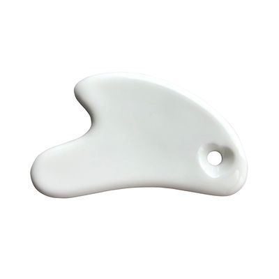Weiße Herzform Keramik Gua Sha Massagebrett Gua Sha Gesichtsmittel für alle Hauttypen Sauber Anti-Aging