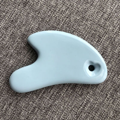 Weiße Herzform Keramik Gua Sha Massagebrett Gua Sha Gesichtsmittel für alle Hauttypen Sauber Anti-Aging