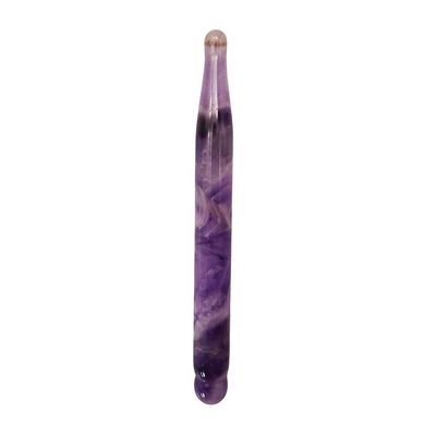 Dünnes Gesicht Gua sha Werkzeuge Natürliche Amethyst Akupressur Guasha Massage Therapie Pen für den ganzen Körper tiefe Gewebe Schmerzlinderung
