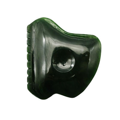 Ganzheitliche Körperentspannung mit poliertem Nephrit Jade Gua Sha Massagetool