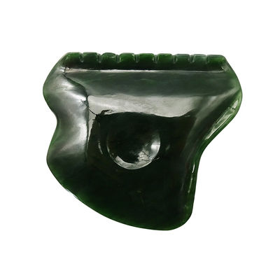 Ganzheitliche Körperentspannung mit poliertem Nephrit Jade Gua Sha Massagetool