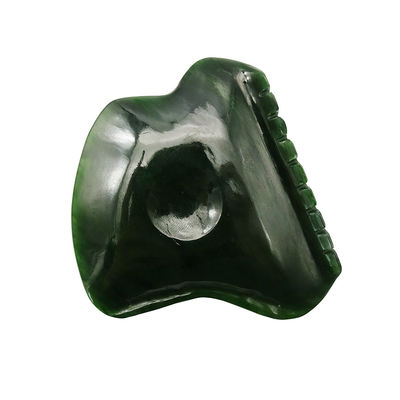 Ganzheitliche Körperentspannung mit poliertem Nephrit Jade Gua Sha Massagetool